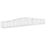 Cesti Gabbioni ad Arco 10 pz 400x50x40/60 cm Ferro Zincato