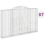 Cesti Gabbioni ad Arco 7 pz 300x30x180/200 cm Ferro Zincato