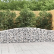 Cesti Gabbioni ad Arco 10 pz 400x30x60/80 cm Ferro Zincato