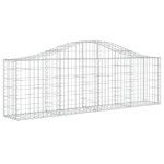 Cesti Gabbioni ad Arco 5 pz 200x30x60/80 cm Ferro Zincato