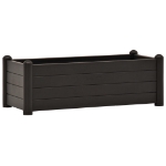 Letto Rialzato da Giardino in PP Antracite 100x43x35 cm