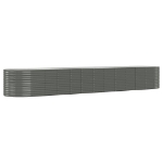 Letto Giardino Acciaio Verniciato a Polvere 507x100x68cm Grigio