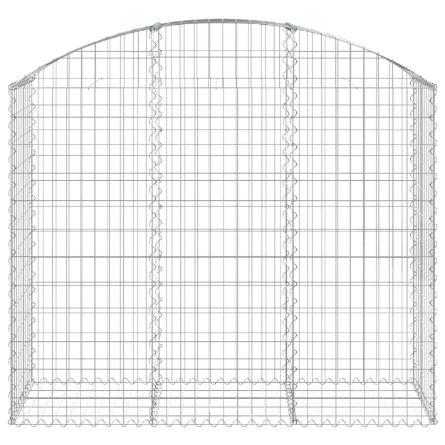 Cesto Gabbione ad Arco 150x50x120/140 cm Ferro Zincato