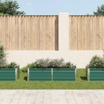 Letto Rialzato Giardino in Acciaio Zincato 160x40x45 cm Verde