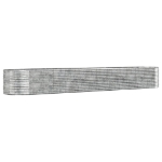 Letto Giardino Acciaio Verniciato Polvere 554x100x68cm Argento