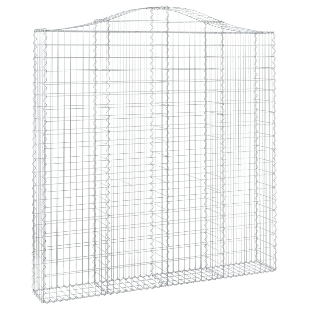 Cesto Gabbione ad Arco 200x30x200/220 cm Ferro Zincato