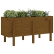 Fioriera Rialzata da Giardino Ambra 121x50x57 cm Massello Pino