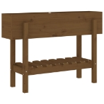 Fioriera Rialzata da Giardino Ambra 101x30x69 cm Massello Pino