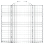 Cesto Gabbione ad Arco 200x30x180/200 cm Ferro Zincato