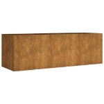Fioriera Rialzata da Giardino 120x40x40 cm in Acciaio Corten
