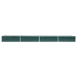 Letto Rialzato Giardino in Acciaio Zincato 600x80x45 cm Verde
