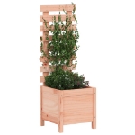 Fioriera Giardino con Rastrelliera 39x39,5x114cm Legno Douglas