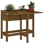 Fioriera da Giardino Piano Pieghevole Ambra Legno Massello Pino