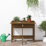 Fioriera da Giardino Piano Pieghevole Ambra Legno Massello Pino