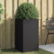 Fioriera Nera 42x38x75 cm in Acciaio