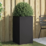 Fioriera Nera 42x38x75 cm in Acciaio