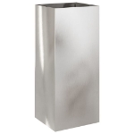 Fioriera Argento 32x29x75 cm in Acciaio Inox