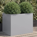 Fioriera Argento 62x47x46 cm in Acciaio Zincato