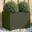 Fioriera Verde Oliva 62x47x46 cm in Acciaio
