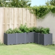 Fioriera da Giardino Grigio Blu 160x120x53 cm in PP