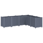 Fioriera da Giardino Grigio Blu 160x120x53 cm in PP