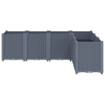 Fioriera da Giardino Grigio Blu 160x120x53 cm in PP