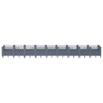 Fioriera Giardino Picchetti Grigio Blu 363,5x43,5x43,5 cm PP