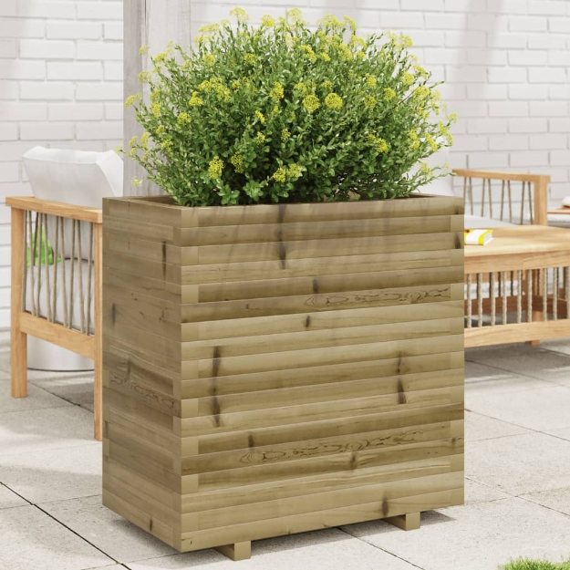 Fioriera da Giardino 70x40x72,5 cm in Legno di Pino Impregnato