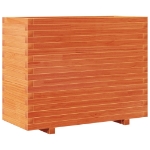 Fioriera Giardino Marrone Cera 90x40x72 cm Legno Massello Pino