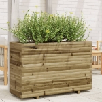 Fioriera da Giardino 110x40x72 cm in Legno di Pino Impregnato