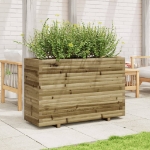 Fioriera da Giardino 110x40x72 cm in Legno di Pino Impregnato