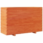 Fioriera Giardino Marrone Cera 110x40x72 cm Legno Massello Pino