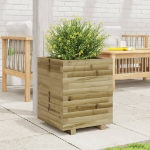 Fioriera da Giardino 40x40x49,5 cm in Legno di Pino Impregnato