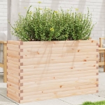 Fioriera da Giardino 110x40x68,5 cm in Legno Massello di Pino