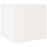 Fioriera da Giardino Bianca 70x70x68,5cm Legno Massello di Pino