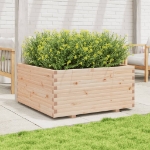 Fioriera da Giardino 100x100x49,5 cm in Legno Massello di Pino