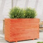 Fioriera Giardino Marrone Cera 110x40x72,5 Legno Massello Pino