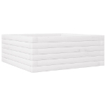Fioriera da Giardino Bianca 60x60x23 cm Legno Massello di Pino