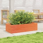 Fioriera Giardino Marrone Cera 90x40x23 cm Legno Massello Pino