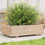 Fioriera da Giardino 90x60x26,5 cm in Legno Massello di Pino