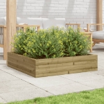 Fioriera da Giardino 100x100x23 cm in Legno di Pino Impregnato
