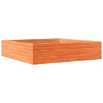 Fioriera Giardino Marrone Cera 100x100x23 Legno Massello Pino