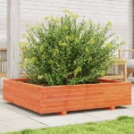 Fioriera Giardino 100x100x26,5cm Legno Massello Pino