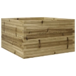 Fioriera da Giardino 80x80x46 cm in Legno di Pino Impregnato