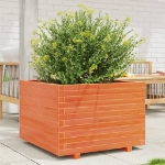Fioriera Giardino Marrone Cera 70x70x49,5cm Legno Massello Pino