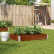 Poggiapiedi da Giardino Marrone 120x80cm Legno Massello di Pino