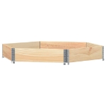 Fioriera Rialzata Esagonale 160x160cm Legno Massello di Pino