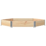 Fioriera Rialzata Esagonale 160x160cm Legno Massello di Pino