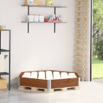 Fioriera Rialzata Esagonale Marrone 160x160 cm Legno di Pino