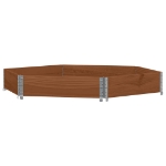 Fioriera Rialzata Esagonale Marrone 160x160 cm Legno di Pino